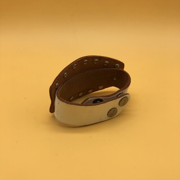 Y2K Ed Hardy leather bracelet rhinestones brown - 0020GH - Picture 2 of 3